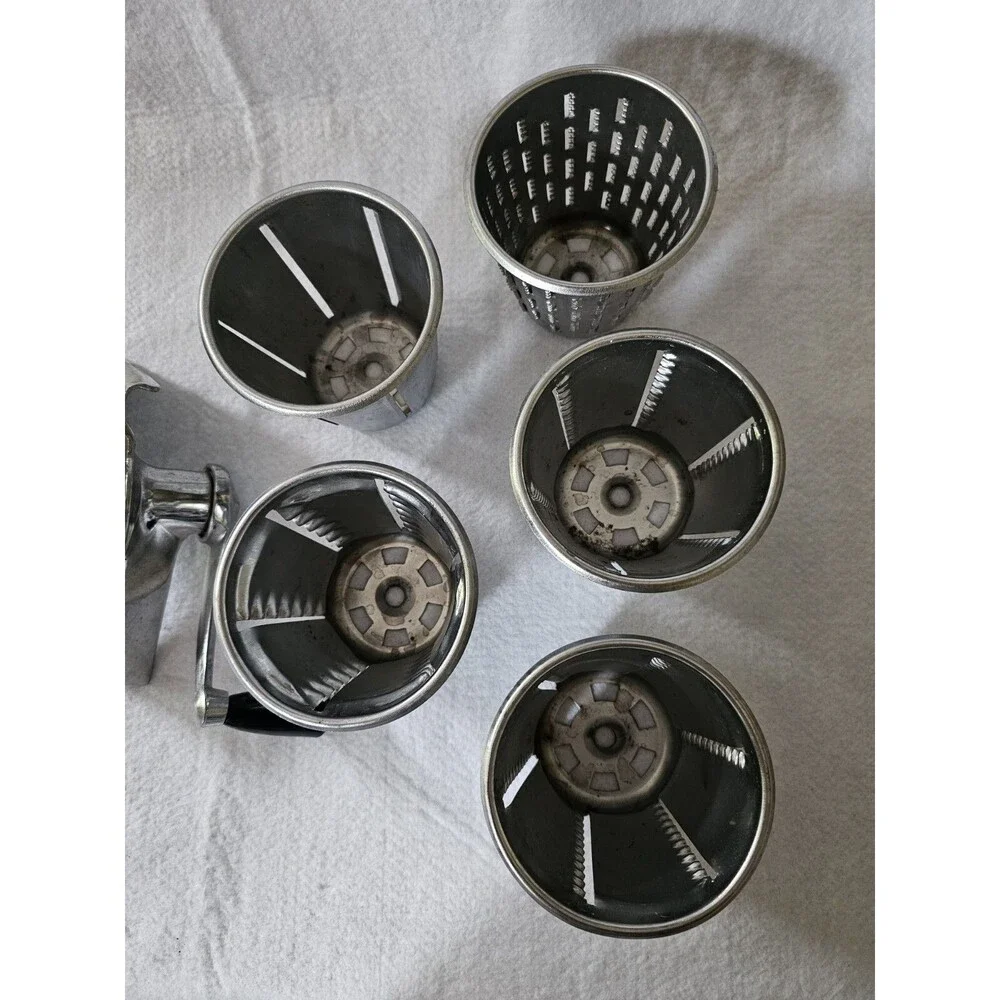 Vintage Saladmaster Kitchen-Quip Food Processor 5 Cones ONLY PICTURED ITEMS